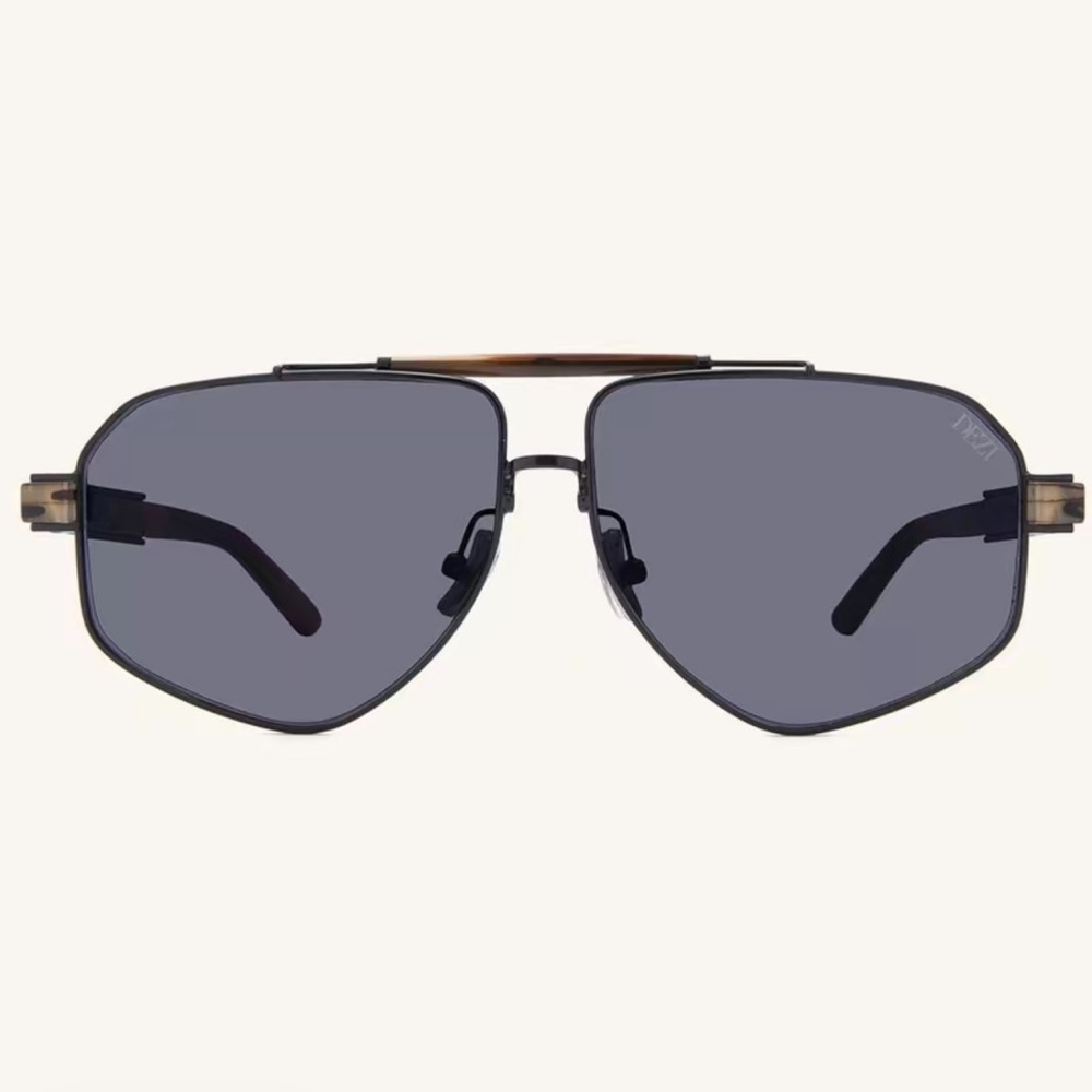 DEZI 6FT - Oversized Aviator Sunglasses in black / espresso bean - Picture 5 of 5